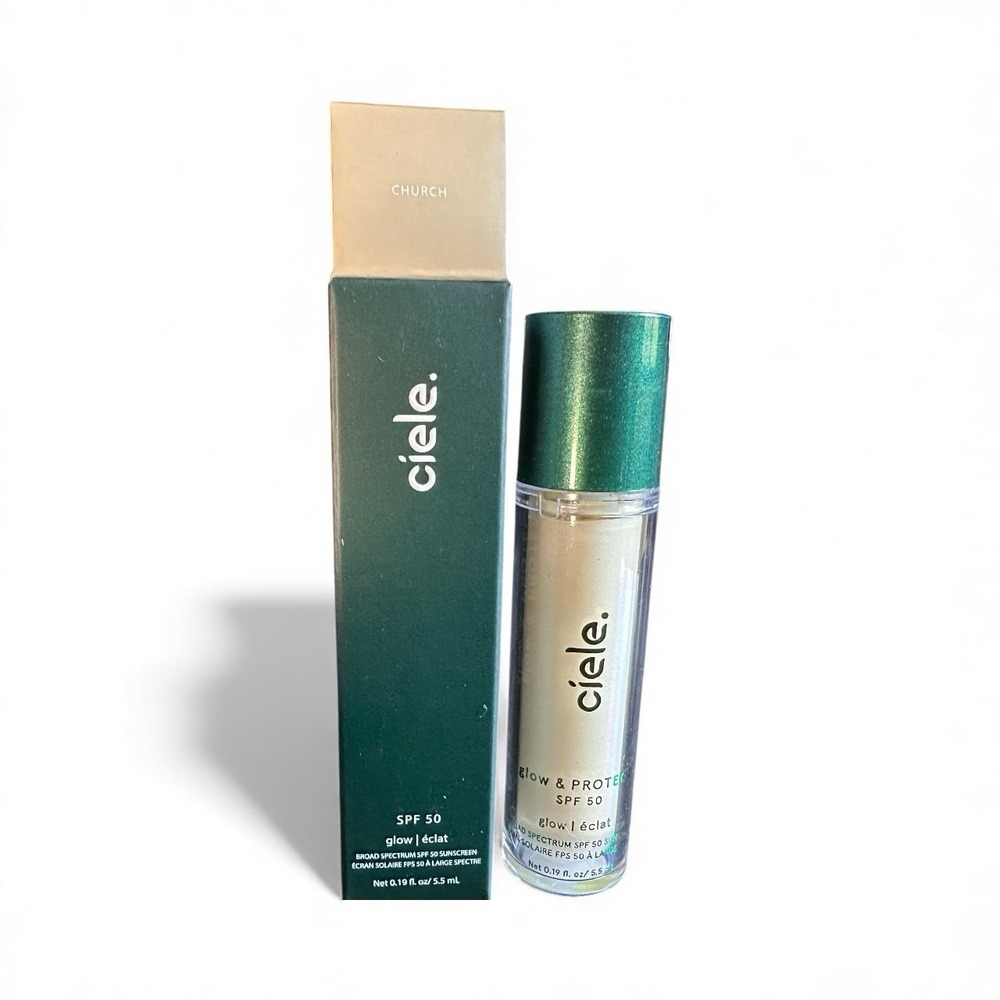 Ciele Glow & Protect Liquid Highlighter - CHURCH - Full Size 0.19 oz - NEW BNIB